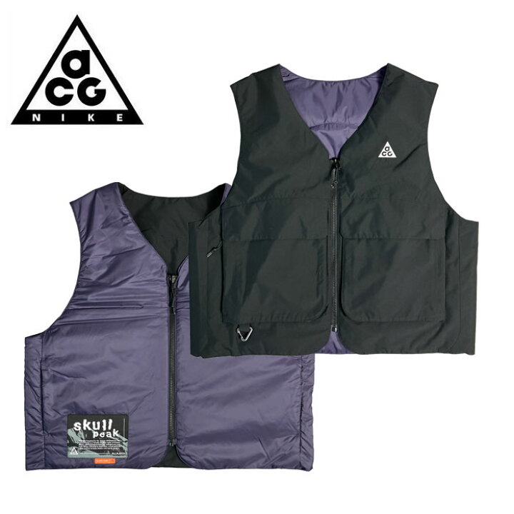 楽天市場】ナイキ ACG プリマロフト スカルピーク リバーシブル ベスト 