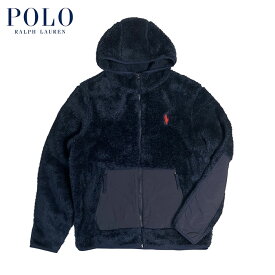 ラルフローレン POLO Ralph Lauren ハイブリッド フルジップ フリース フーディー ジャケット ネイビー