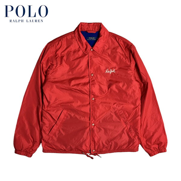 ラルフローレン POLO Ralph Lauren ウイングフット ナイロン コーチジャケット WATER-REPELLENT COACH JACKET RED