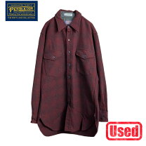 ウールシャツオンブレ 50s pendleton オンブレチェック 赤 50s Pendleton ペンドルトン ボードシャツ BoardShirt Lサイズ レッド シャドーチェック オンブレ 好配色 Vintage ヴィンテージ オープンカラー 開襟 50年代 70年代 60年代 ウールシャツ