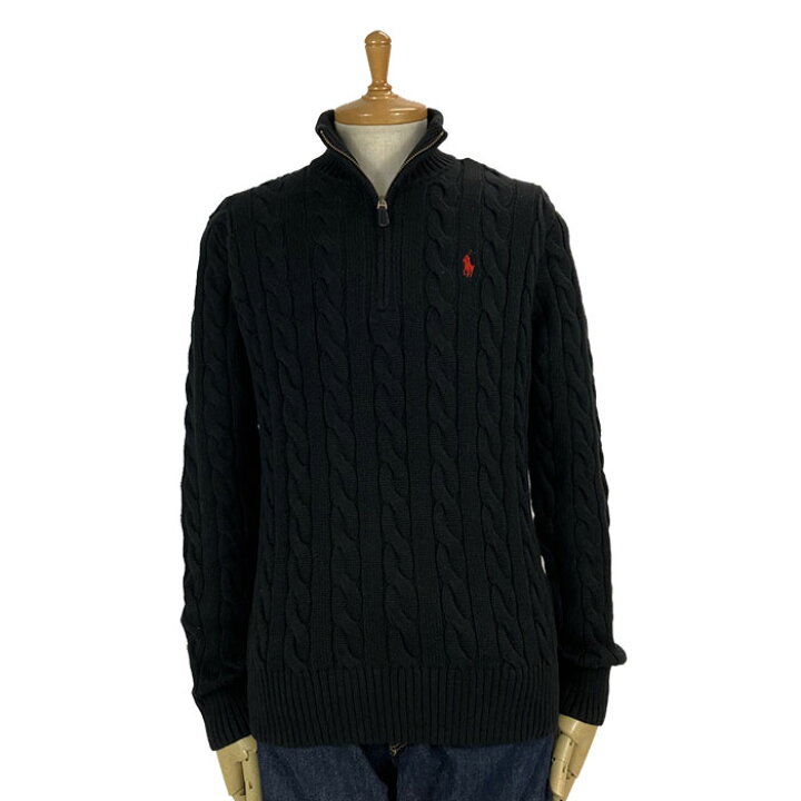 楽天市場】ラルフローレン POLO Ralph Lauren ケーブル ハーフジップ 