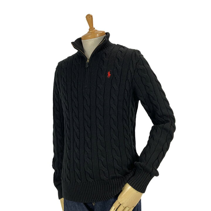 楽天市場】ラルフローレン POLO Ralph Lauren ケーブル ハーフジップ 