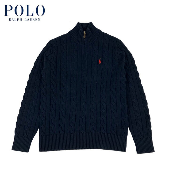 楽天市場】ラルフローレン POLO Ralph Lauren ケーブル ハーフジップ  