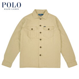 ラルフローレン POLO Ralph Lauren ヘリンボーン ミリタリー スタイル シャツジャケット デザートタン