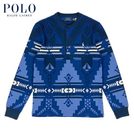 ラルフローレン POLO Ralph Lauren ネイティブ ヘンリーネック ブルー