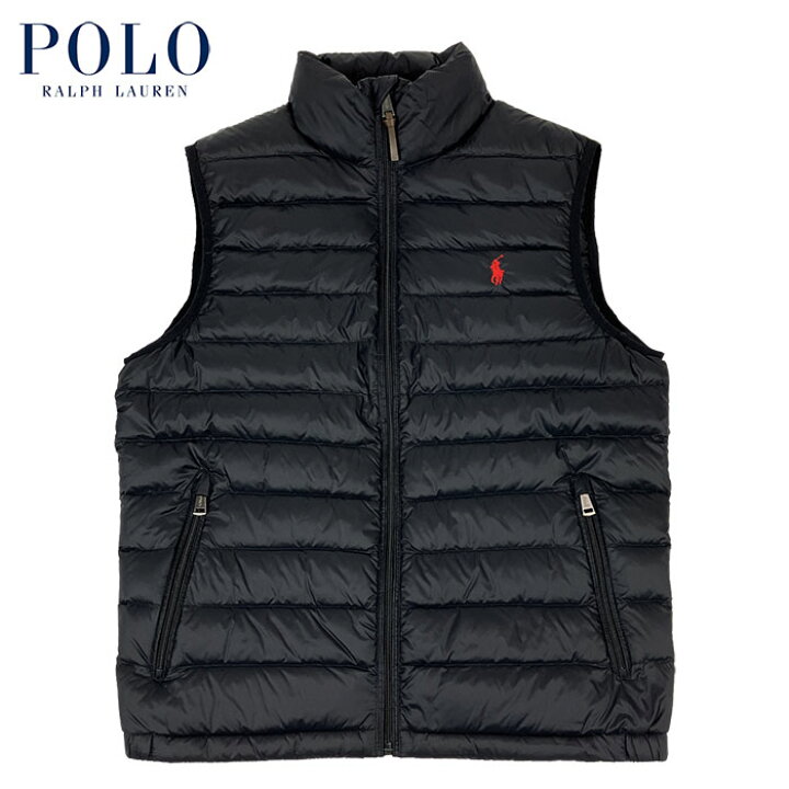 楽天市場】ラルフローレン POLO Ralph Lauren ダウン ベスト ブラック 
