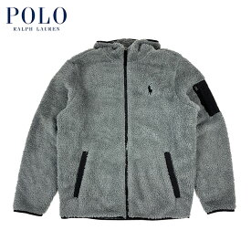 ラルフローレン POLO Ralph Lauren フルジップ フリース フーディー ジャケット グレー