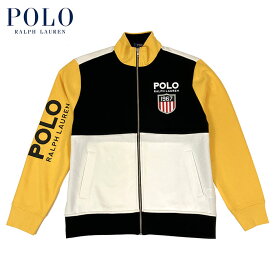 ラルフローレン POLO Ralph Lauren ジップアップ ジャージ トラック ジャケット ブラック イエロー