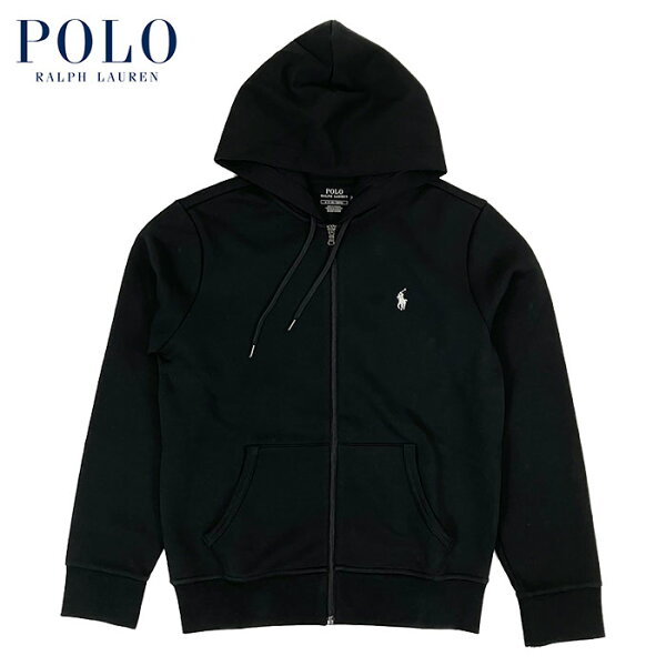 ラルフローレン POLO Ralph Lauren  フルジップ ジャージ スウェット パーカー ブラック