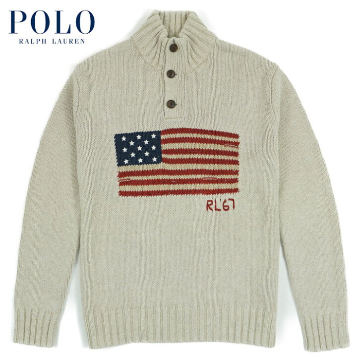 楽天市場】ラルフローレン POLO Ralph Lauren モックネック 星条旗  