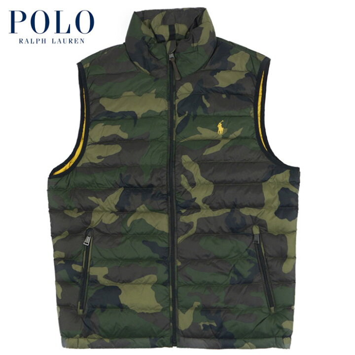 楽天市場】ラルフローレン POLO Ralph Lauren ダウン ベスト 迷彩  