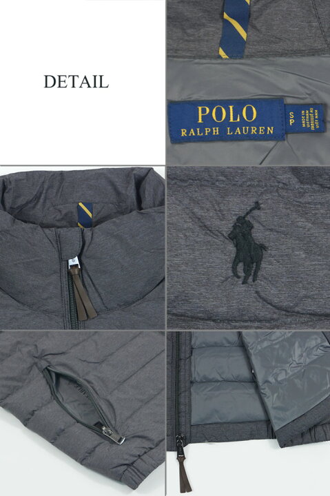 楽天市場】ラルフローレン POLO Ralph Lauren ダウン ベスト グレー 