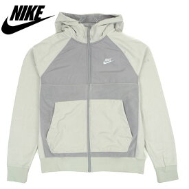 ナイキ フルジップフーディー NIKE SPORTSWEAR FULL-ZIP FLEECE HOODIE Grey/white