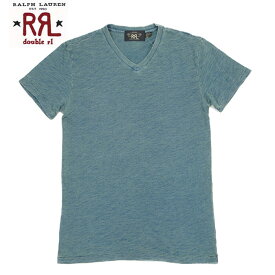 RRL ラルフローレン DOUBLE RL ダブルアールエル インディゴ Vネック Tシャツ