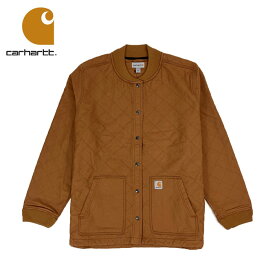 カーハート ウイメンズ キルティング フリース ダック ジャケット CARHARTT CANVAS SNAP FRONT SHIRT JACKET