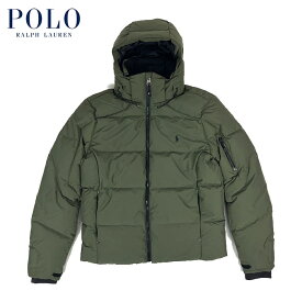 ラルフローレン POLO Ralph Lauren リップストップ フーデット ダウン ジャケット グリーン