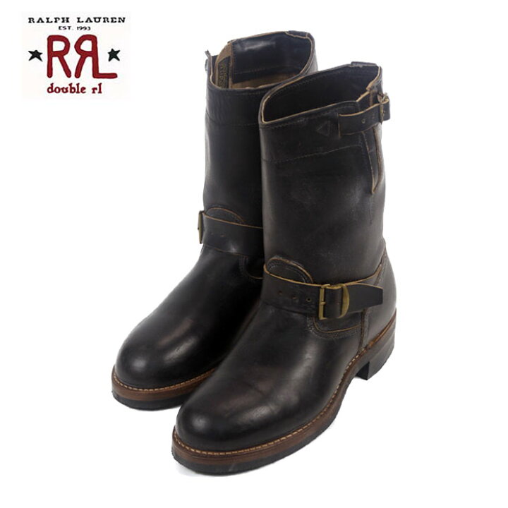 楽天市場】ダブルアールエル ラルフローレン レザー エンジニアブーツ  