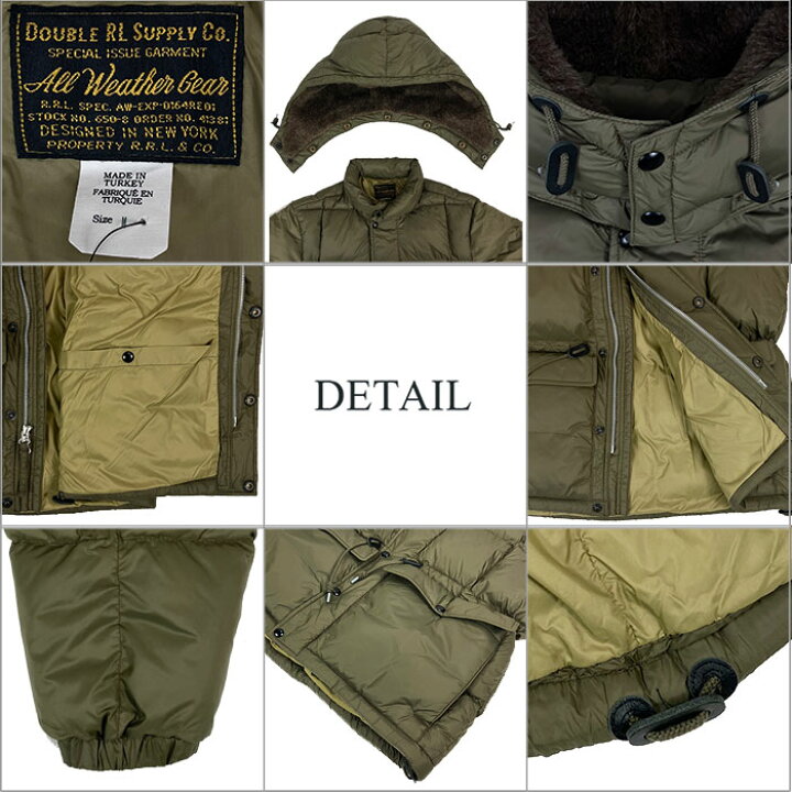 楽天市場】ダブルアールエル フーデットキルテッド フーデッド  