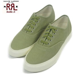 ダブルアールエル RRL ラルフローレン ニュー ノーフォーク キャンバス スニーカーDOUBLE RL NEW NORFOLK SNEAKER GREEN