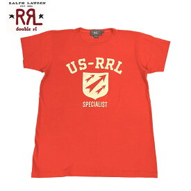 アウトレット RRL ラルフローレン DOUBLE RL ダブルアールエル アロー プリント Tシャツ RED