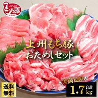 上州もち豚 おためし食べ比べセット 国産豚肉 1.7kg 1kg超 ロース バラ モモ しゃぶしゃぶ ステーキ 焼き…