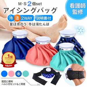 氷嚢 アイシングバッグ 看護師監修 氷のう 湯たんぽ 2個セット アイシング アイス バッグ WBGT　熱中症 野球 サ