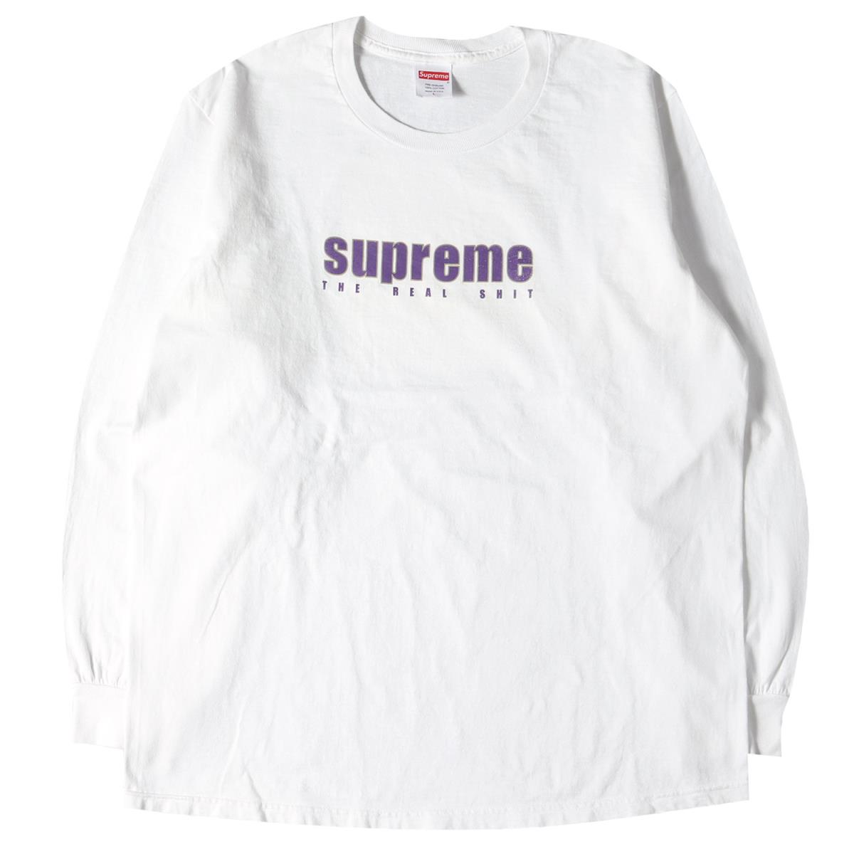 Supreme シュプリーム Tシャツ ブランドロゴ ロングスリーブtシャツ The Real Shit L S Tee 19ss ホワイト L メンズ K2936 Www Edurng Go Th