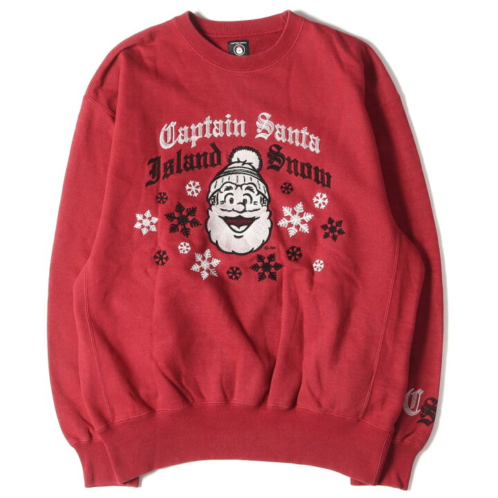 楽天市場 Captain Santa キャプテン サンタ スウェット キャラクター ロゴ刺繍 クルーネックスウェット トレーナー レッド L メンズ 中古 K3041 ブランド古着のbeegle By Boo Bee