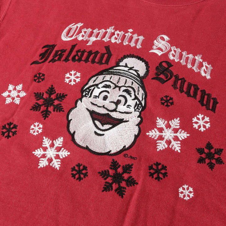 楽天市場 Captain Santa キャプテン サンタ スウェット キャラクター ロゴ刺繍 クルーネックスウェット トレーナー レッド L メンズ 中古 K3041 ブランド古着のbeegle By Boo Bee