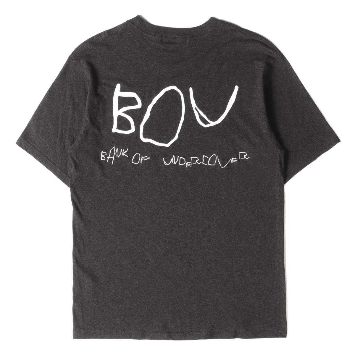 UNDERCOVER アンダーカバー 新品 BOUロゴ クルーネックTシャツ 2020年春夏 Tシャツ 20SS WEB限定カラー ブラック 2 黒 中古 K3099 トップス 美品 半袖 メンズ
