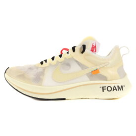 OFF-WHITE オフホワイト NIKE THE 10 ZOOM FLY AJ4588-100 17AW ナイキ ズームフライ ホワイト 白 US10(28cm) スニーカー コラボ 【メンズ】【中古】【新品同様】【K3988】