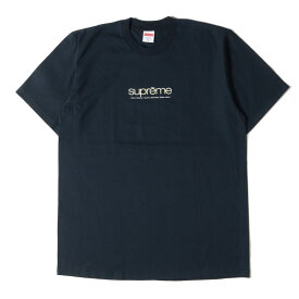 Supreme シュプリーム Tシャツ クラシックロゴ クルーネックTシャツ Five Boroughs Tee 21SS ネイビー 紺 M トップス カットソー 半袖 【メンズ】【中古】【美品】【K3418】