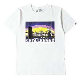 CHALLENGER チャレンジャー Tシャツ デジタル グラフィック クルーネックTシャツ NY CITY LOGO TEE 17SS ホワイト 白 M トップス カットソー 半袖【メンズ】【中古】【K4038】