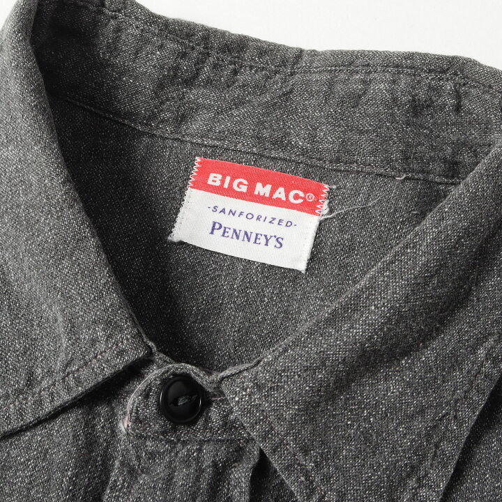 楽天市場】Big mac ビッグ マック シャツ ブラック シャンブレーシャツ 