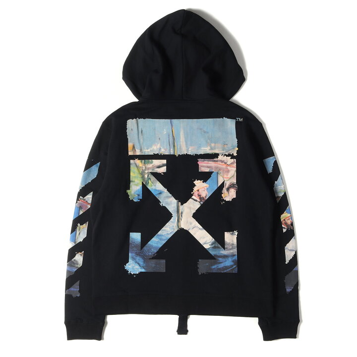 楽天市場】OFF-WHITE オフホワイト パーカー 絵画 アローマーク ジップ 