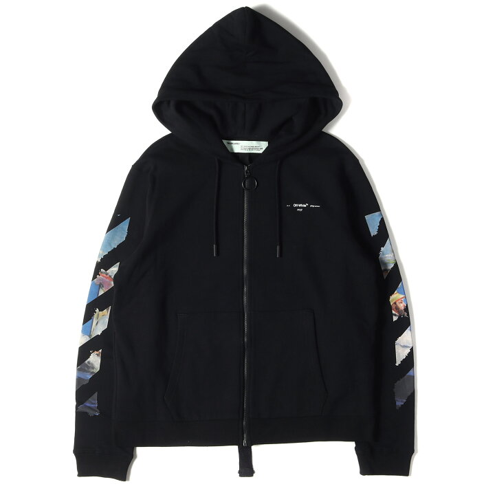楽天市場】OFF-WHITE オフホワイト パーカー 絵画 アローマーク ジップ 