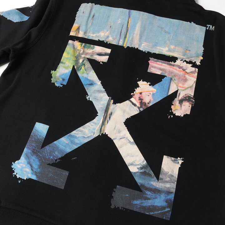 楽天市場】OFF-WHITE オフホワイト パーカー 絵画 アローマーク ジップ  