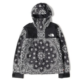 Supreme シュプリーム ジャケット サイズ:M THE NORTH FACE ノースフェイス バンダナ 柄 マウンテンパーカー Bandana Mountain Parka 14AW ブラック 黒 アウター ブルゾン コート 【メンズ】【中古】【美品】【K3834】