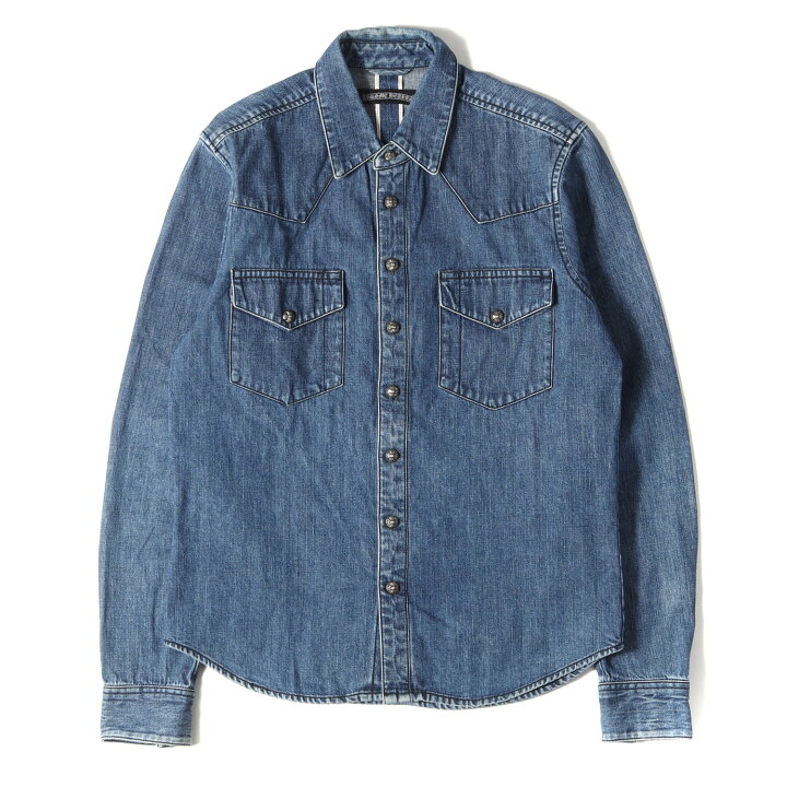 楽天市場】CHROME HEARTS クロムハーツ シャツ CHクロス レザーパッチ  