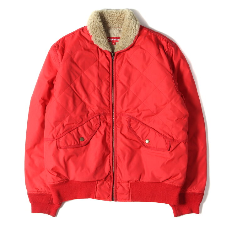 楽天市場】Supreme シュプリーム ジャケット レザーロゴ 襟ボア 