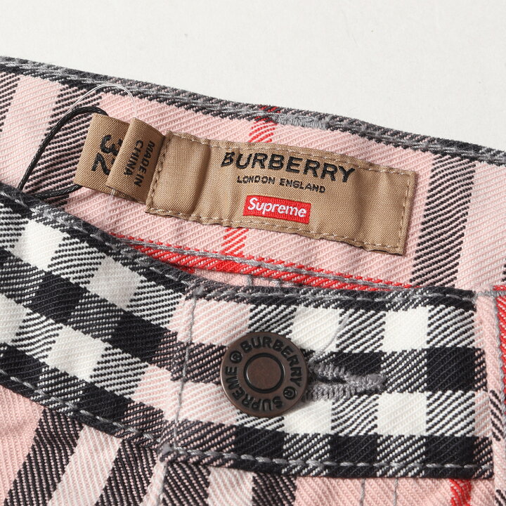楽天市場】Supreme シュプリーム パンツ Burberry バーバリー ロゴ  