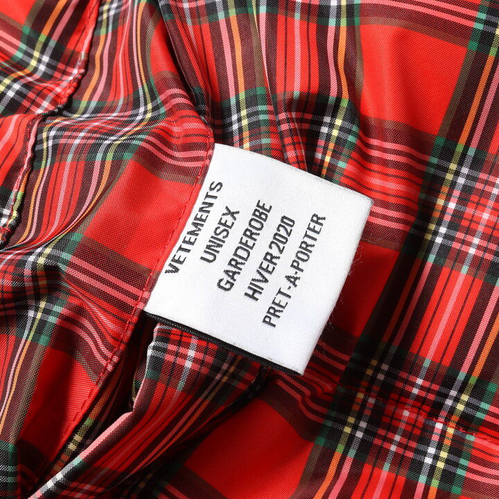 楽天市場】VETEMENTS ヴェトモン ジャケット チェック柄 リバーシブル 