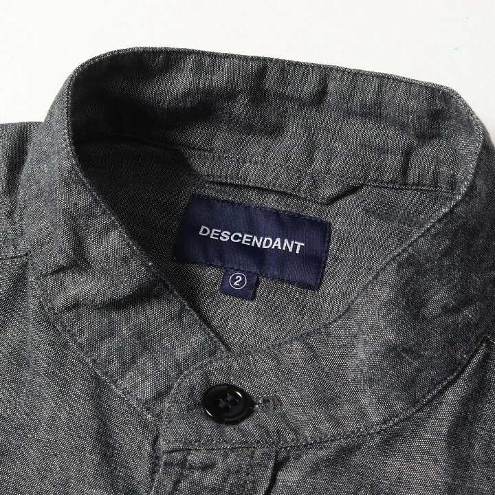楽天市場】DESCENDANT ディセンダント シャツ スタンドカラー 