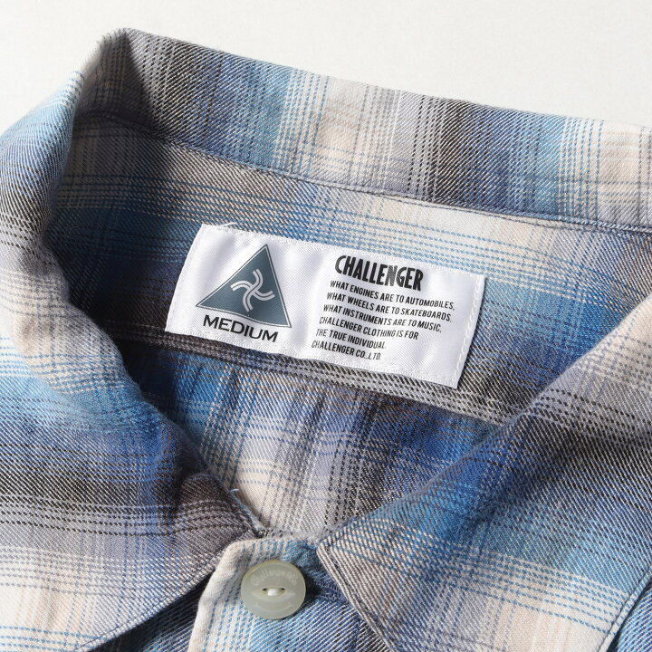 楽天市場】CHALLENGER チャレンジャー シャツ ロゴ 刺繍 オンブレ  