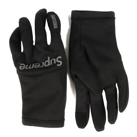 Supreme シュプリーム WINDSTOPPER ストレッチ ソフトシェル グローブ 手袋 Gloves 21AW ブラック 黒 記載なし(M位) 防風 透湿 【メンズ】【中古】【美品】【K3592】
