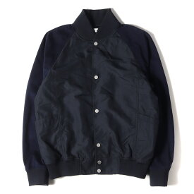 NONNATIVE ノンネイティブ ジャケット 袖ウルトラスウェード ナイロンジャケット EDUCATOR BLOUSON NYLON TAFFETA / NN-J3504 19SS ネイビー 紺0【メンズ】【中古】【K4054】