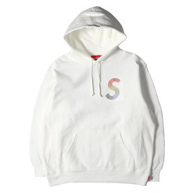 Supreme シュプリーム パーカー サイズ:M スワロフスキー Sロゴ スウェットパーカー Swarovski S Logo Hooded Sweatshirt 21SS ホワイト 白 トップス フーディー スウェットシャツ【メンズ】【K3986】