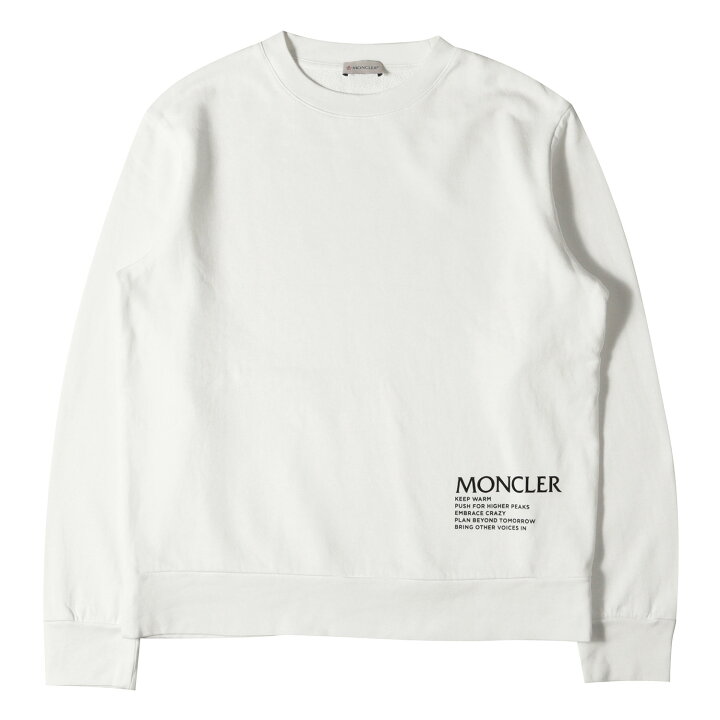 楽天市場】MONCLER モンクレール スウェット ロゴ プリント クルー 