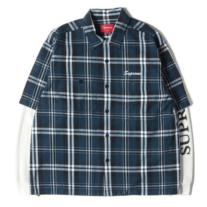 楽天市場】Supreme シュプリーム シャツ サーマル レイヤード チェック 