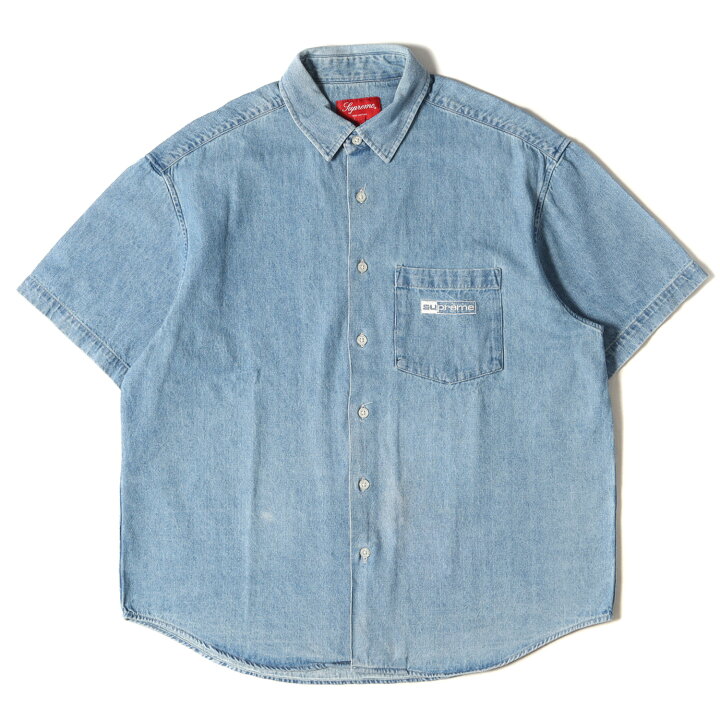 楽天市場】Supreme シュプリーム シャツ ロゴ刺繍 ウォッシュド デニム 